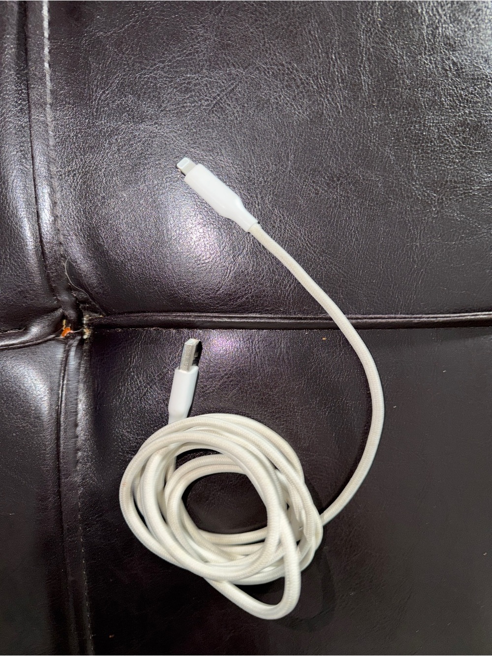 6ft White Braided Iphone Charging Cable